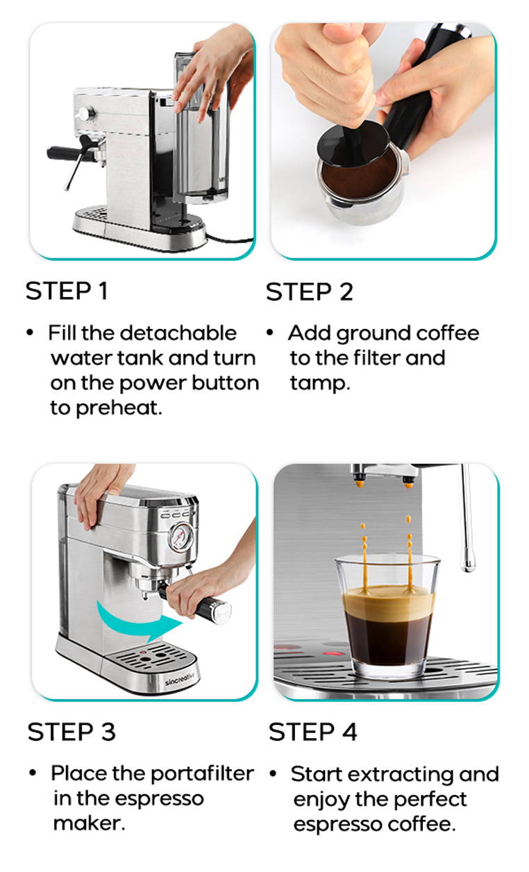 Using espresso machine top